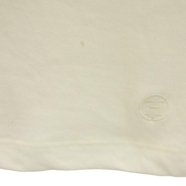 HERMES エルメス フランス製 半袖 Tシャツ 34 アイボリー レディース_6
