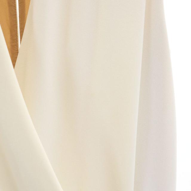 CELINE セリーヌ フランス製 カシクール ロング ベスト 38 アイボリー レディース_7