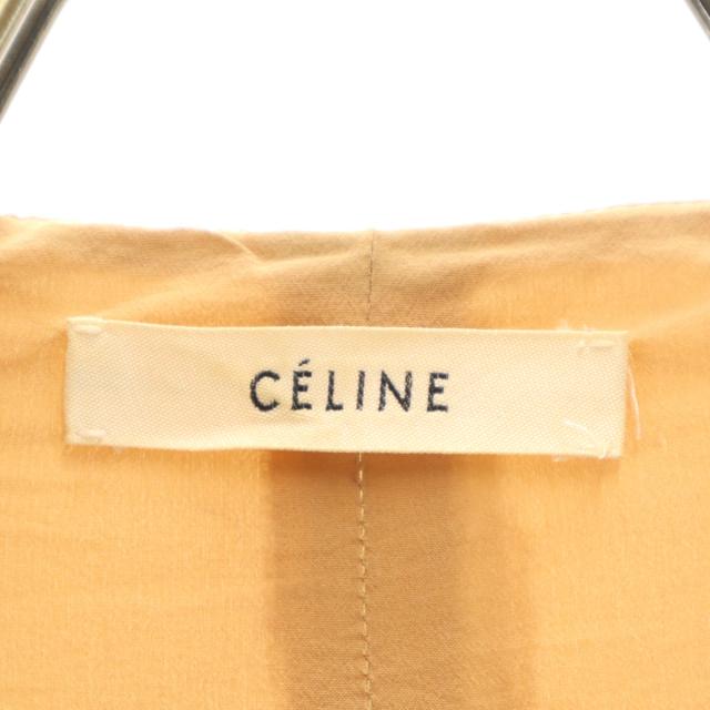 CELINE セリーヌ フランス製 カシクール ロング ベスト 38 アイボリー レディース_8