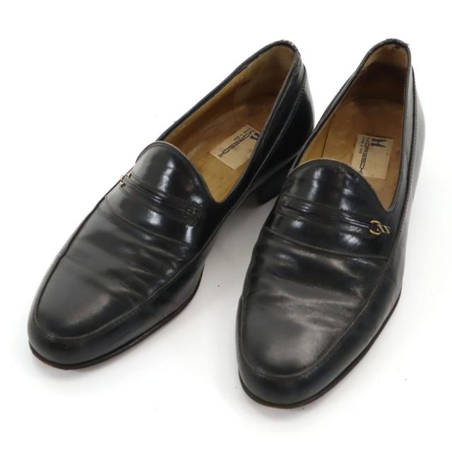 MORESCHI モレスキー イタリア製 ローファー 7 1/2 ブラック メンズ