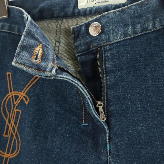 イヴ・サンローランブーツカットデニム Saint Laurent サンローラン ハイウエスト ブーツカットジーンズ