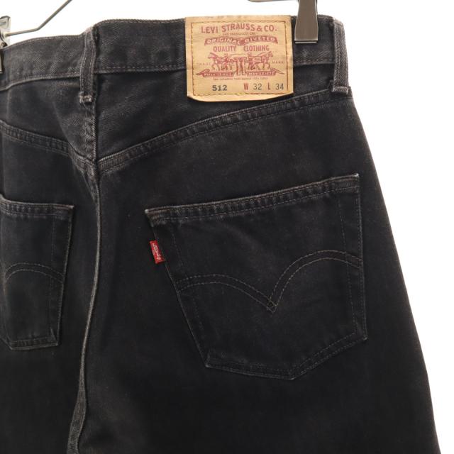 古着 Levi's リーバイス 90s 512 オールド ストレートデニムパンツ W32 ブラック ジーンズ メンズ Levi's リーバイス 90s 512 オールド ストレートデニムパンツ W32