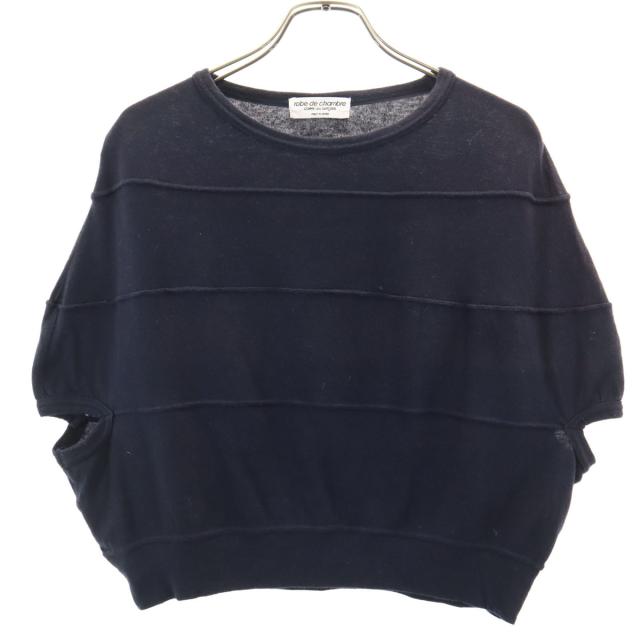 robe de chambre ローブドシャンブル 90s 1996年 COMME des GARCONS 日本製 オールド 半袖 シャツ ネイビー系 レディース