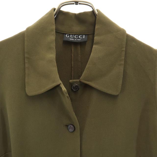 GUCCI グッチ イタリア製 ノースリーブ ワンピース カーキ GUCCI グッチ イタリア製 ノースリーブ ワンピース カーキ