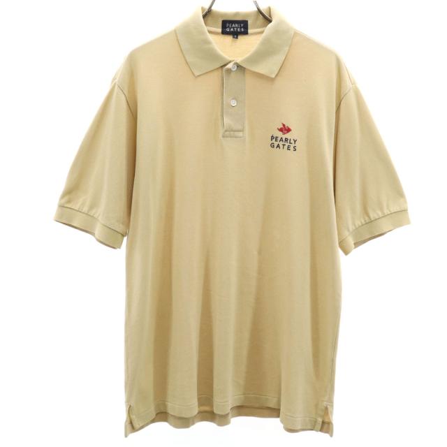 PEARLY GATES ポロシャツ ベージュ PEARLY GATES ベージュ ポロシャツサイズ0新品未使用品タグ無