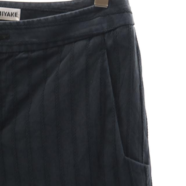 ISSEY MIYAKE イッセイミヤケ 日本製 ストライプ柄 ロングパンツ 3