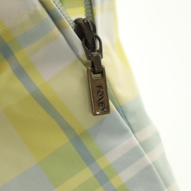 FOXEY NEW YORK フォクシーニューヨーク 日本製 チェック柄 ミディ丈