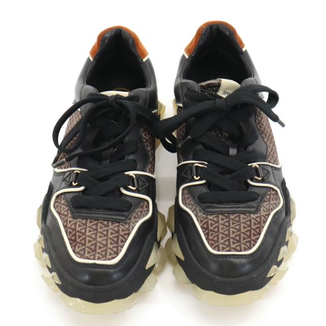 JIMMY CHOO ジミーチュウ DIAMOND X TRAINER スニーカー 40 ブラック FHF 204 保存袋付き メンズ_1