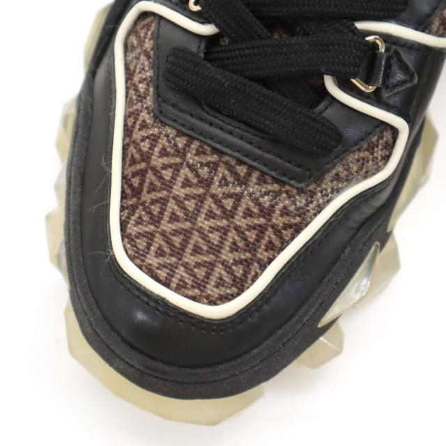 JIMMY CHOO ジミーチュウ DIAMOND X TRAINER スニーカー 40 ブラック FHF 204 保存袋付き メンズ_5