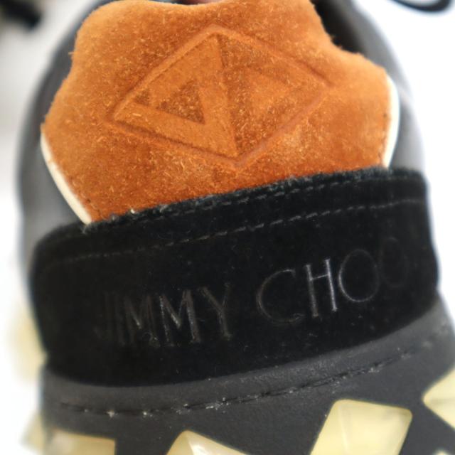 JIMMY CHOO ジミーチュウ DIAMOND X TRAINER スニーカー 40 ブラック FHF 204 保存袋付き メンズ_7