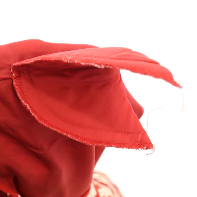 PINK HOUSE ピンクハウス 花柄 フレンチスリーブ ワンピース レッド