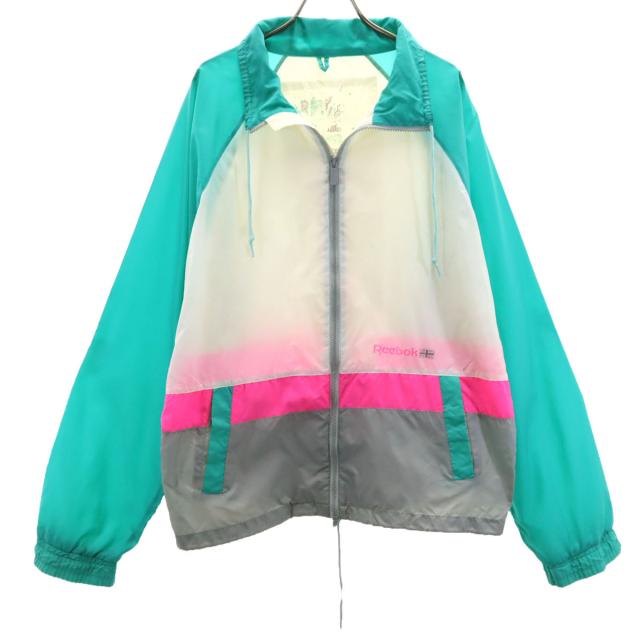 【激レア!90s】Reebokナイロンジャケット L ボルシアMG 緑 Reebok リーボック 90s オールド ナイロンジャケット XL グリーン系