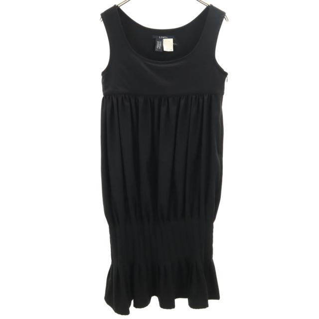 LIMI feu リミフゥ 日本製 ウール ノースリーブ ワンピース S 黒 レディース