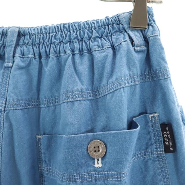 HAI SPORTING GEAR ハイスポーティングギア 90s オールド シャンブレー ショートパンツ M ブルー イッセイミヤケ レディース_2
