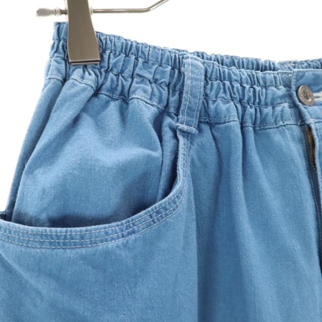 HAI SPORTING GEAR ハイスポーティングギア 90s オールド シャンブレー ショートパンツ M ブルー イッセイミヤケ レディース_4