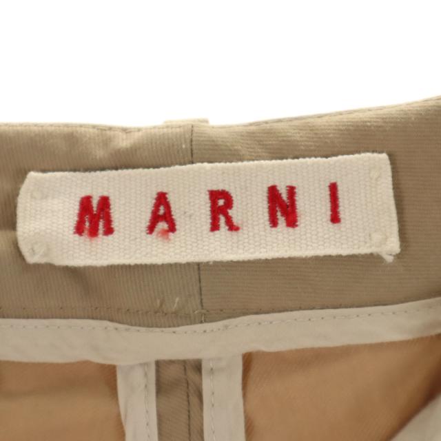 MARNI マルニ イタリア製 ナイロンツイル クロップドパンツ 40 ベージュ レディース