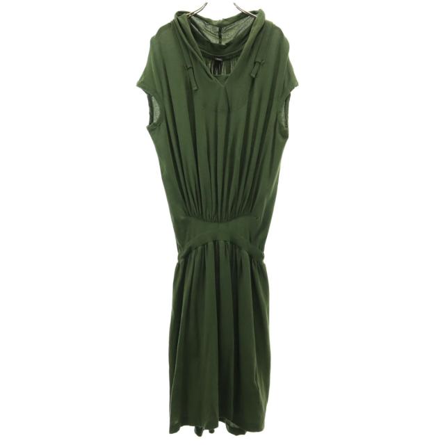 Y’s ワイズ 日本製 半袖 ワンピース 2 カーキ ヨウジヤマモト レディース