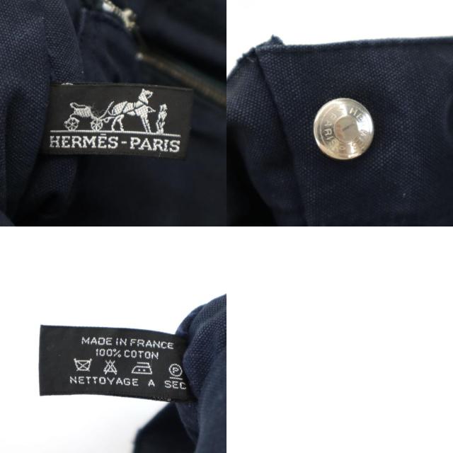 HERMES エルメス フランス製 フールトゥPM キャンバス トートバッグ