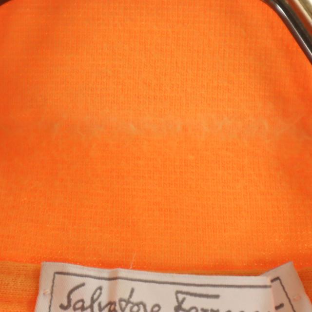 Salvatore Ferragamo サルヴァトーレフェラガモ イタリア製 半袖 ポロシャツ XL オレンジ メンズ_6