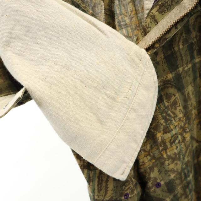 Needles ニードルズ 日本製 チェック 総柄 ストレートパンツ S