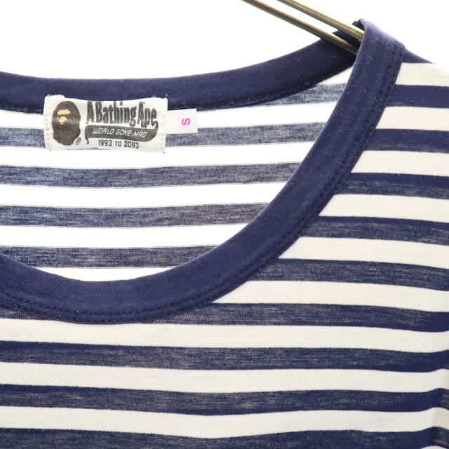 A BATHING APE アベイシングエイプ ボーダー カモフラ柄 半袖 Tシャツ 