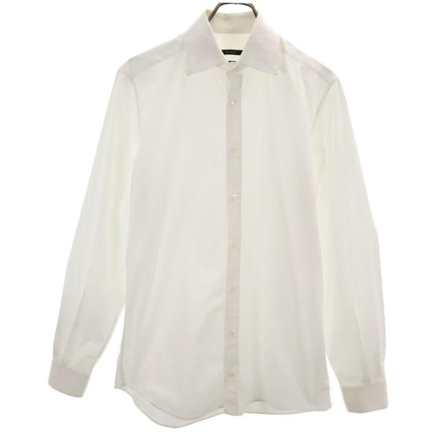 GUCCI グッチ イタリア製 長袖 コットンシャツ 39 ホワイト メンズ