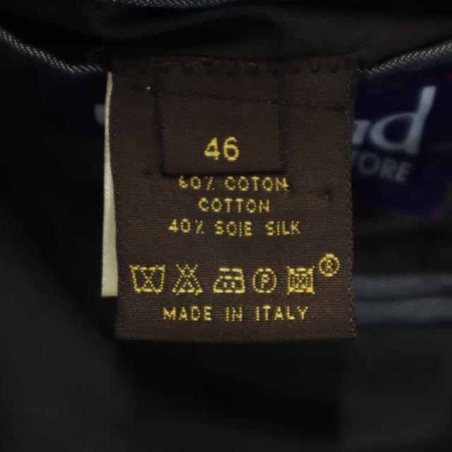 LOUIS VUITTON ルイヴィトン イタリア製 ヘリンボーン柄 デニムテーラードジャケット 46 チャコールグレー メンズ_8