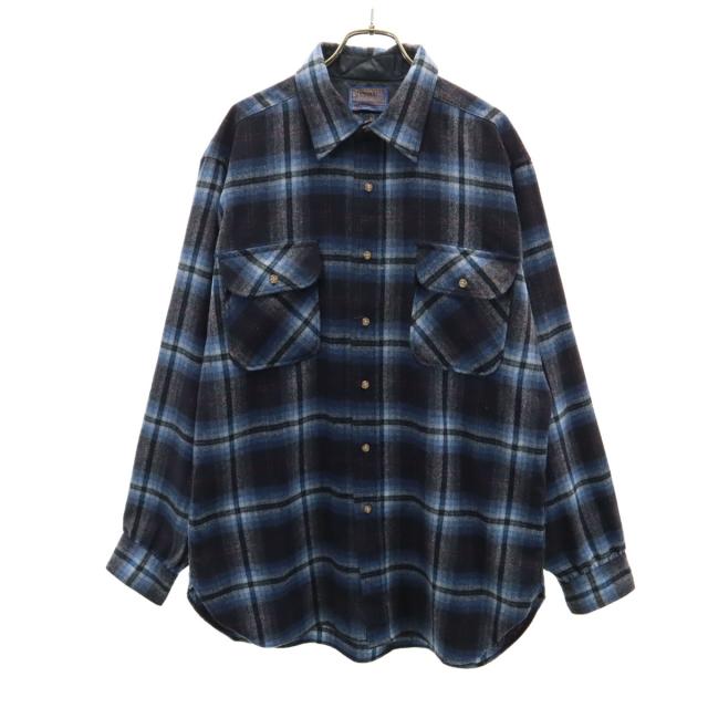 極配色】Pendleton 長袖ネルシャツ L ペンドルトン オンブレ チェック