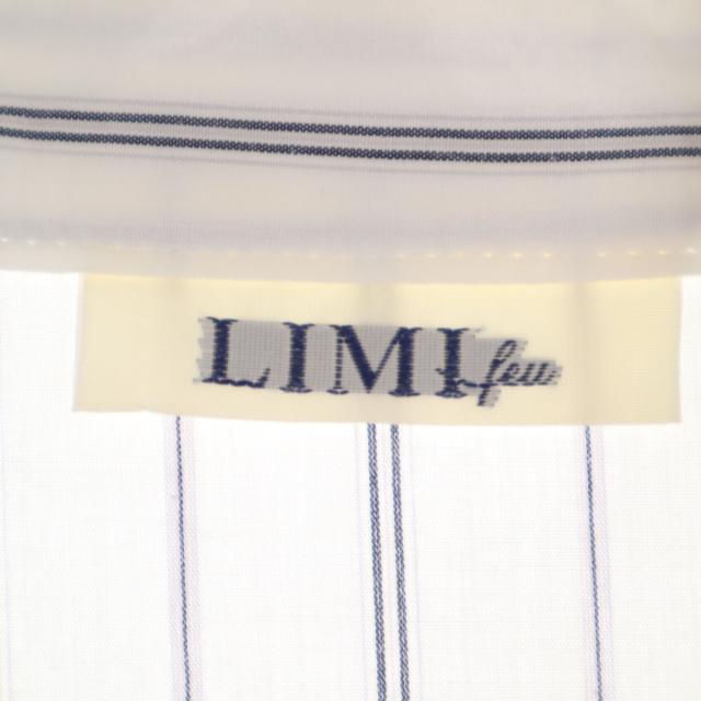 古着 LIMI feu リミフゥ ストライプ柄 長袖 レオパードポケット シャツ S 白系 レディース LIMI feu リミフゥ ストライプ柄 長袖 レオパードポケット シャツ S
