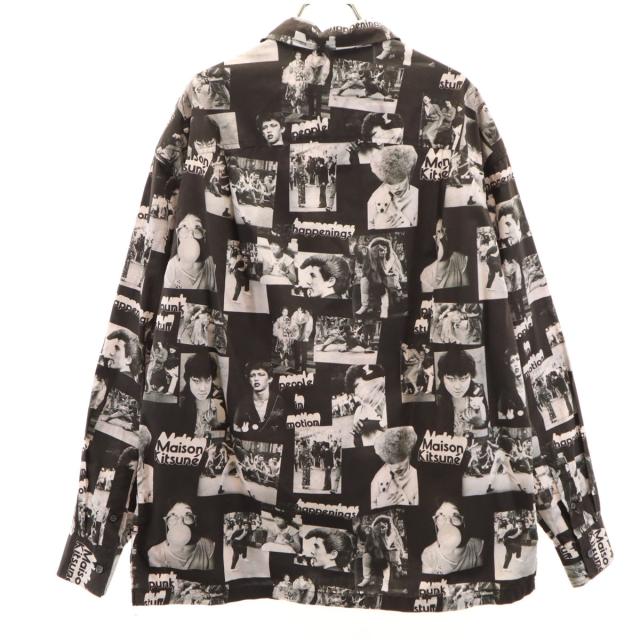 MAISON KITSUNE メゾンキツネ フォトプリント 長袖 コットンシャツ M