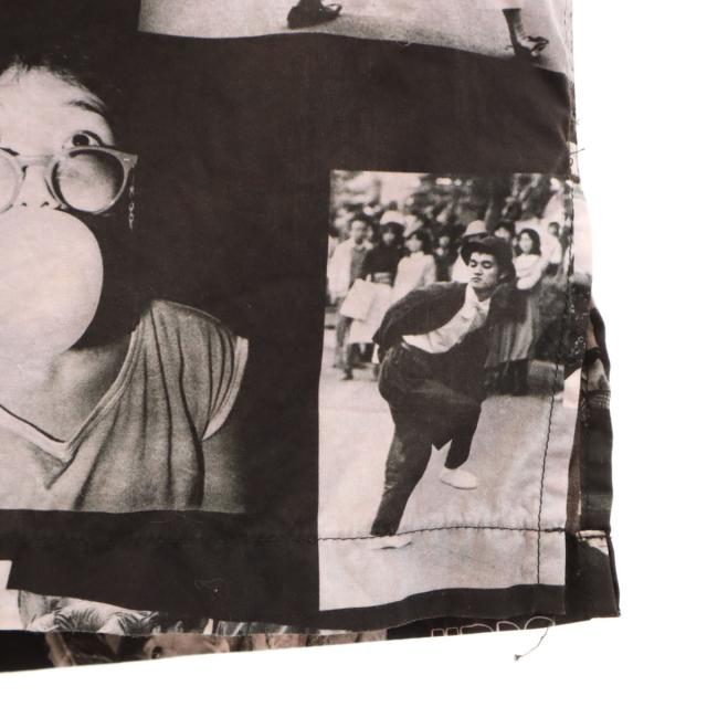 MAISON KITSUNE メゾンキツネ フォトプリント 長袖 コットンシャツ M ブラック系 メンズ MAISON KITSUNE メゾンキツネ フォトプリント 長袖 コットンシャツ M