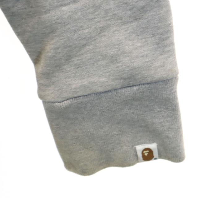 A BATHING APE アベイシングエイプ 日本製 スウェット スタジャン M グレー 裏起毛 メンズ A BATHING APE アベイシングエイプ 日本製 スウェット スタジャン M