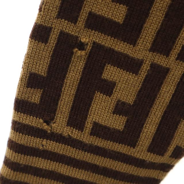 FENDI☆FFロゴ　ウールタートルネックセーター　モックネック　ズッカ柄 FENDI☆FFロゴ ウールタートルネックセーター モックネック ズッカ柄