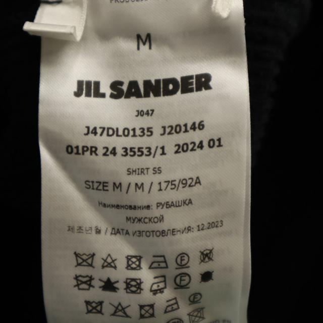 JIL SANDER ジルサンダー イタリア製 半袖 ジップジャケット M 黒 メンズ_6