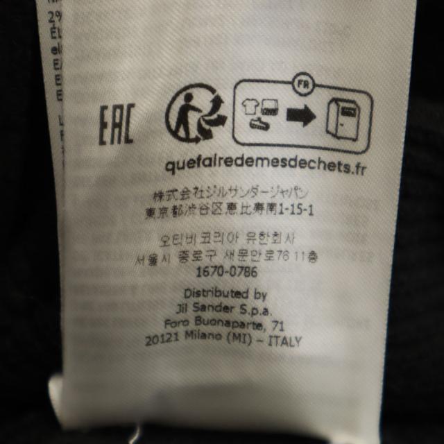 JIL SANDER ジルサンダー イタリア製 半袖 ジップジャケット M 黒 メンズ_8
