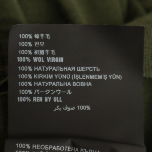 PRADA プラダ イタリア製 ウール 長袖 タートルネック セーター 48 カーキ ニット メンズ_9