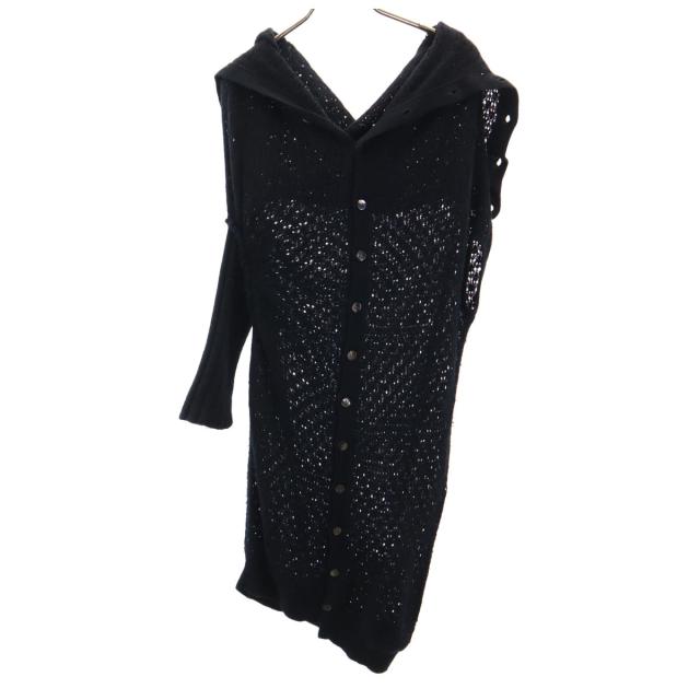 Y’s ワイズ 長袖 変形 ニットカーディガン 3 黒 ヨウジヤマモト レディース Y's ワイズ 長袖 変形 ニットカーディガン 3 黒 ヨウジヤマモト