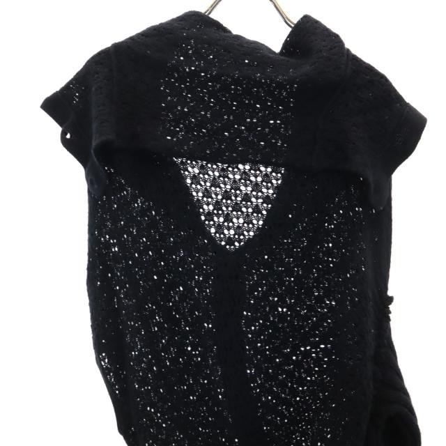 Y's ワイズ 長袖 変形 ニットカーディガン 3 黒 ヨウジヤマモト