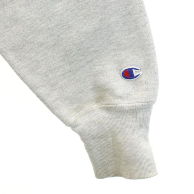 Champion チャンピオン 90s USA製 リバースウィーブ オールド 刺繍タグ 長袖 スウェット トレーナー L グレー 裏起毛 メンズ_7