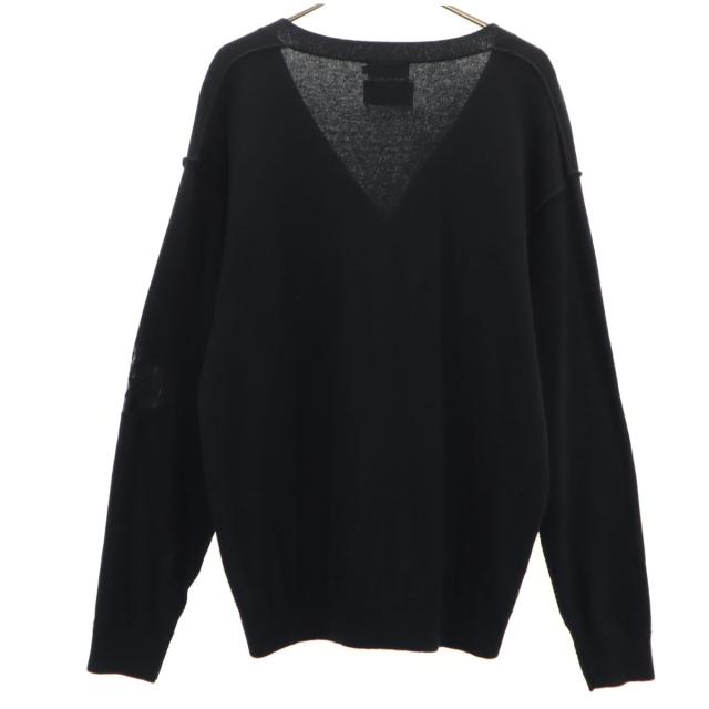 ヒステリックグラマー ニットカーディガン 長袖 Vネック F 紺 黒