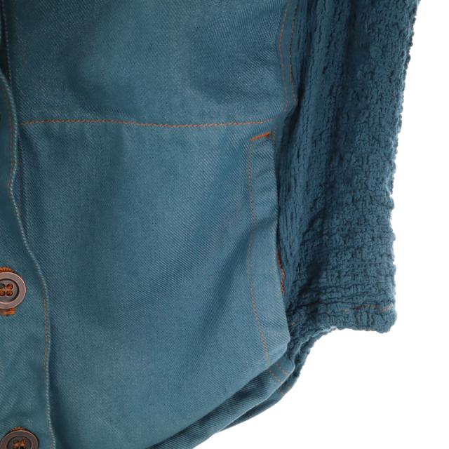 me ISSEY MIYAKE ミーイッセイミヤケ 日本製 長袖 デニムシャツ 上下