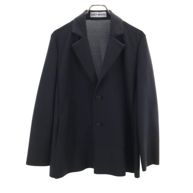 ISSEY MIYAKE イッセイミヤケ 日本製 テーラードジャケット ブラック メンズ