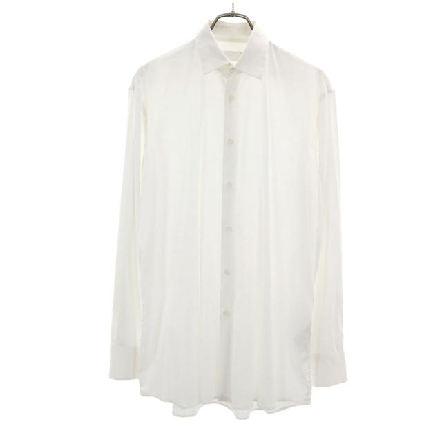 PRADA プラダ イタリア製 長袖 シャツ 41 ホワイト メンズ