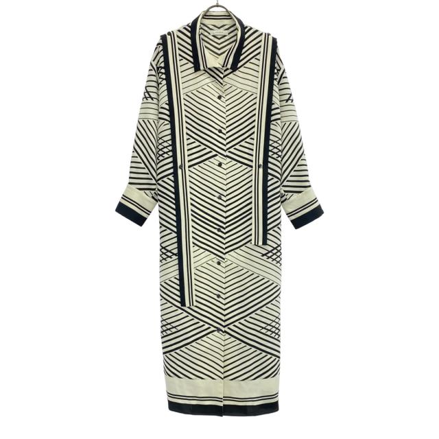 ADORE アドーア 日本製 長袖 オプティカルプリント ワンピース 36 オフ  