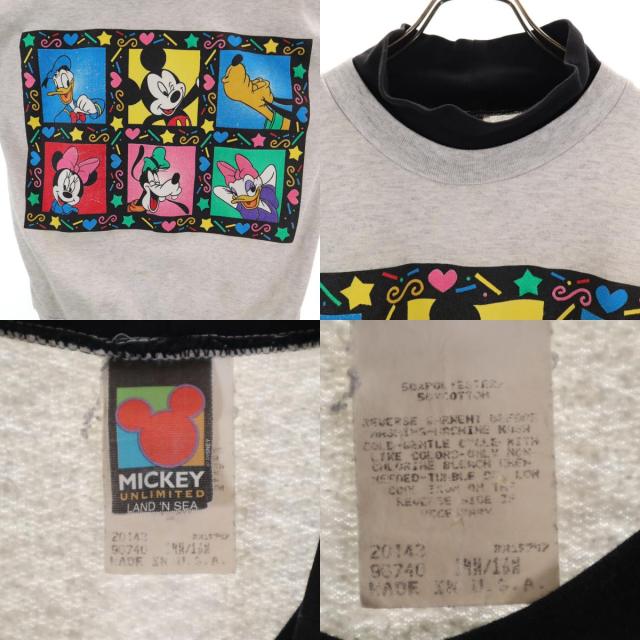 MICKEY UNLIMITED ミッキートレーナー アンリミテッド MICKEY UNLIMITED ミッキー アンリミテッド 90s オールド USA製