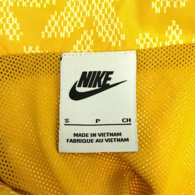 NIKE ナイキ 花柄 ロゴ刺繍 トレーニング ジップジャケット S イエロー