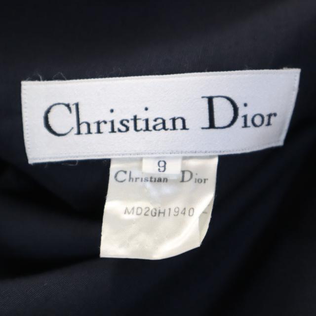 Christian Dior クリスチャンディオール 90s オールド チェスターコート 9 ネイビー レディース_7
