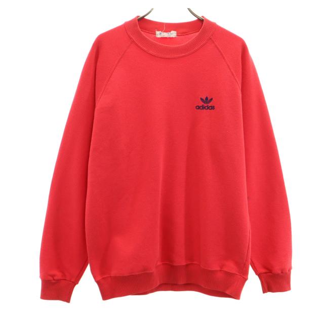【希少カラー】アディダス スウェット 80s デサント製 ロゴ刺繍 美品 希少