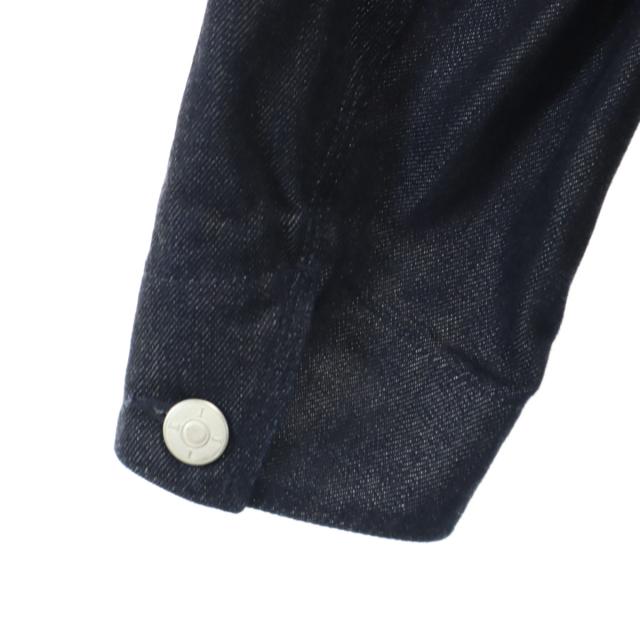 KIJI キジ 日本製 ノーカラー デニムジャケット 1 インディゴ メンズの
