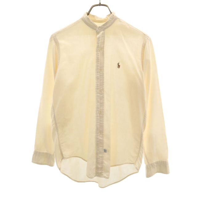 Polo by Ralph Lauren ポロバイラルフローレン 80s ヴィンテージ 緑タグ ボーイズ 長袖 シャツ 18 アイボリー系 キッズ